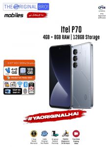 Itel P70 - 4GB RAM - 128GB Storage - Easy Monthly Installments - PTA Approved - 1 Year Official Warranty - The Original Bro Mobiles - TOB70